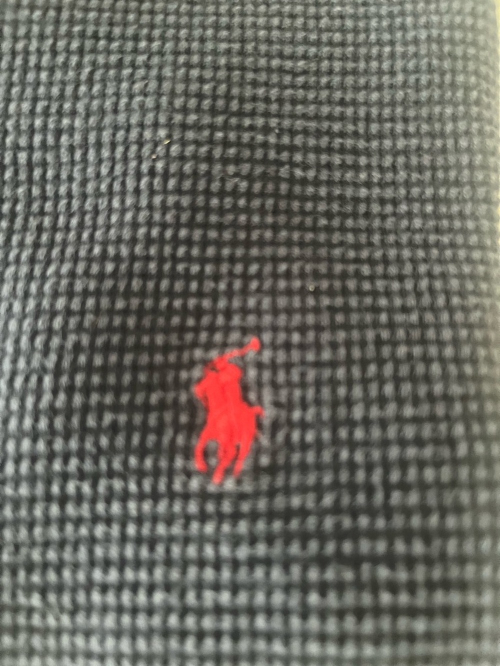 Polo by Ralph Lauren Black Waffle-Knit Crew